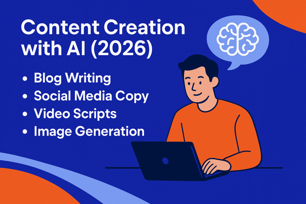 Content workflow created using ai tools for digital marketing.